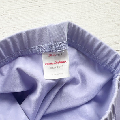 Hanna Andersson Girls Lavender Leggings Classic Stretch Pants NEW 4