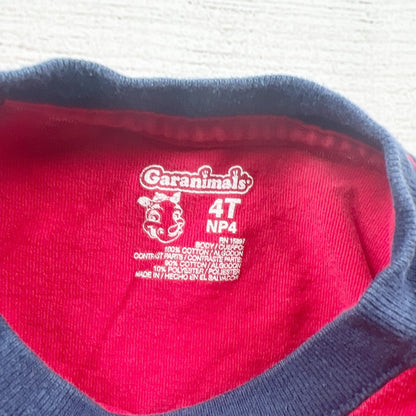 Garanimals Toddler Long Sleeve T-Shirt Red Fire Truck Graphic Tee 4T