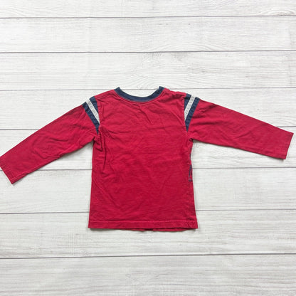 Garanimals Toddler Long Sleeve T-Shirt Red Fire Truck Graphic Tee 4T