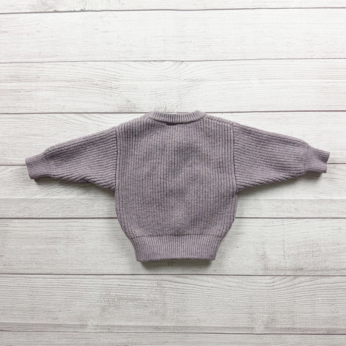 Spearmint LOVE Lucky Charm Baby Sweater Knit 100% Wool 0-6 Months