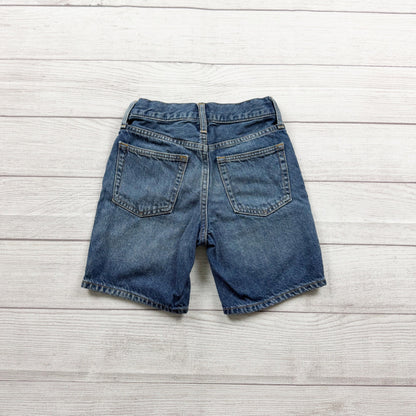 Gap Kids Denim Shorts Relaxed Fit Jean Shorts Classic 5 Pocket Dark Zip 6