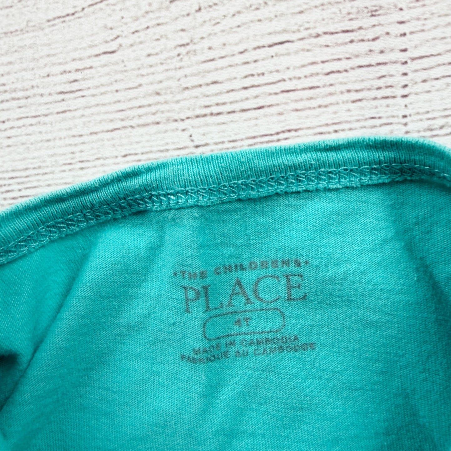 The Children’s Place Monster Truck Graphic Tee Aqua Short Sleeve 4T
