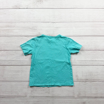 The Children’s Place Monster Truck Graphic Tee Aqua Short Sleeve 4T