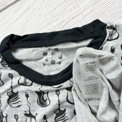 Kickee Pants Kids Bamboo Pajama Set Rock and Roll Guitar Print Sleepwear NWT 2T