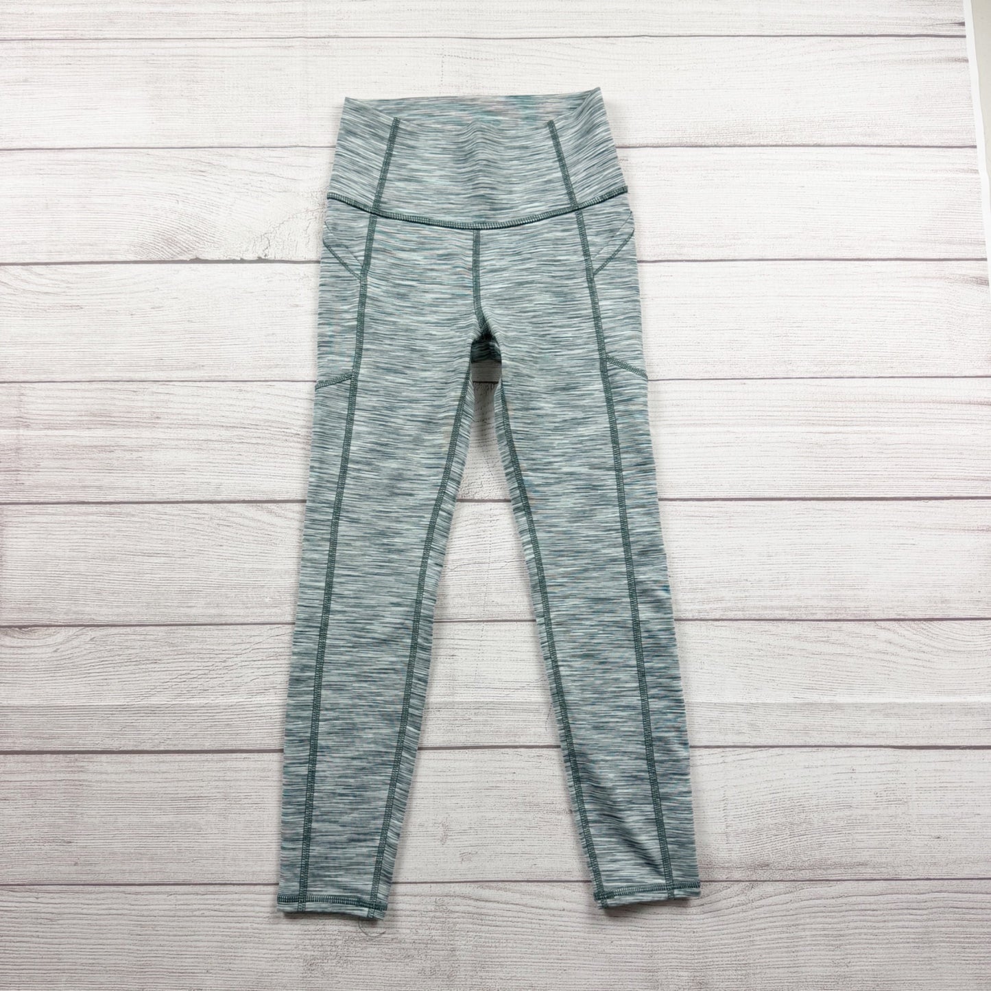 All in Motion Girls Leggings High Rise Athletic Pants Stretch Pockets 7-8