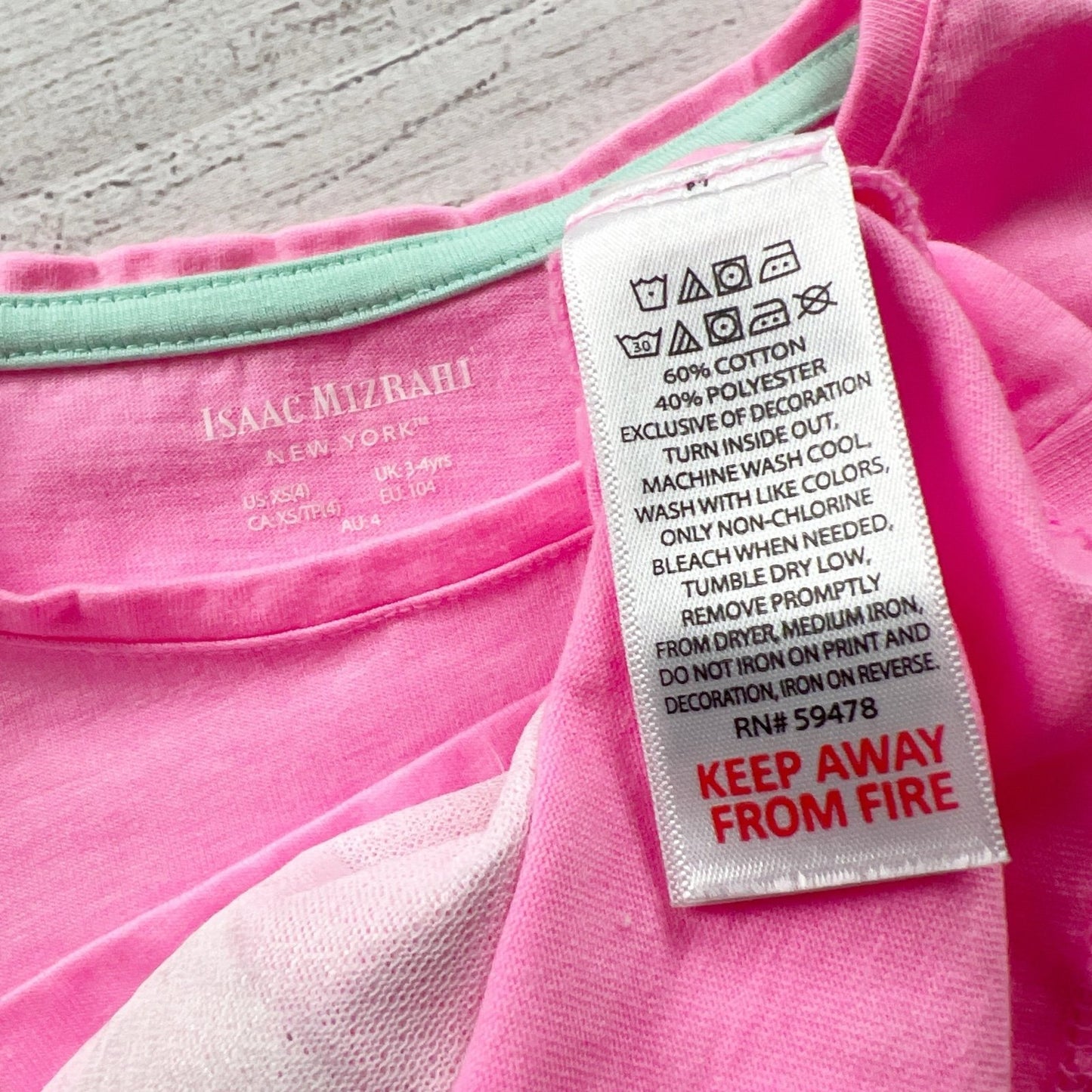 Isaac Mizrahi New York Girls Ice Cream T-Shirt Pink Ruffle Sleeve Graphic Tee 4