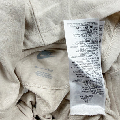 Nike Baby Beige Hooded Full Zip Cotton Coverall Romper Outfit NWT 6-9 Months