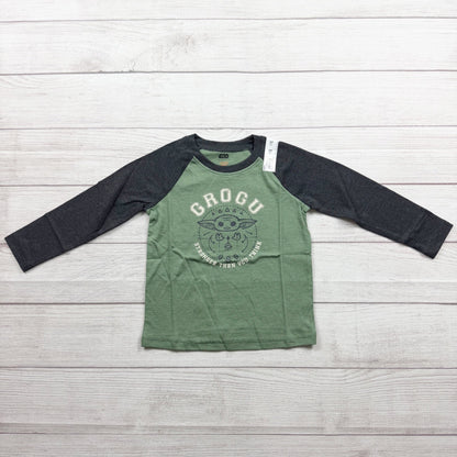 Star Wars Jumping Beans Grogu Long Sleeve Boys Graphic Tee NWT 3T