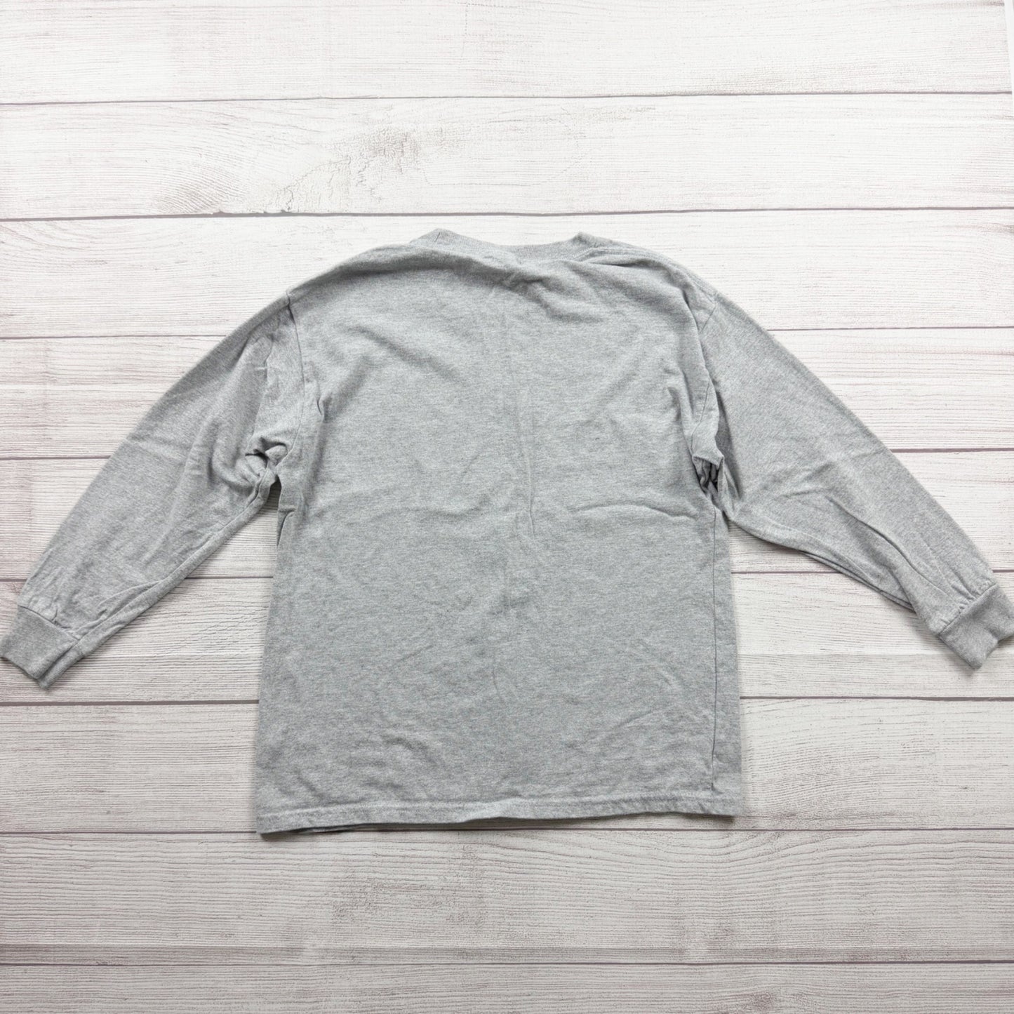 Gildan I Kicked My Way Through 100 Days School Long Sleeve Shirt Gray M