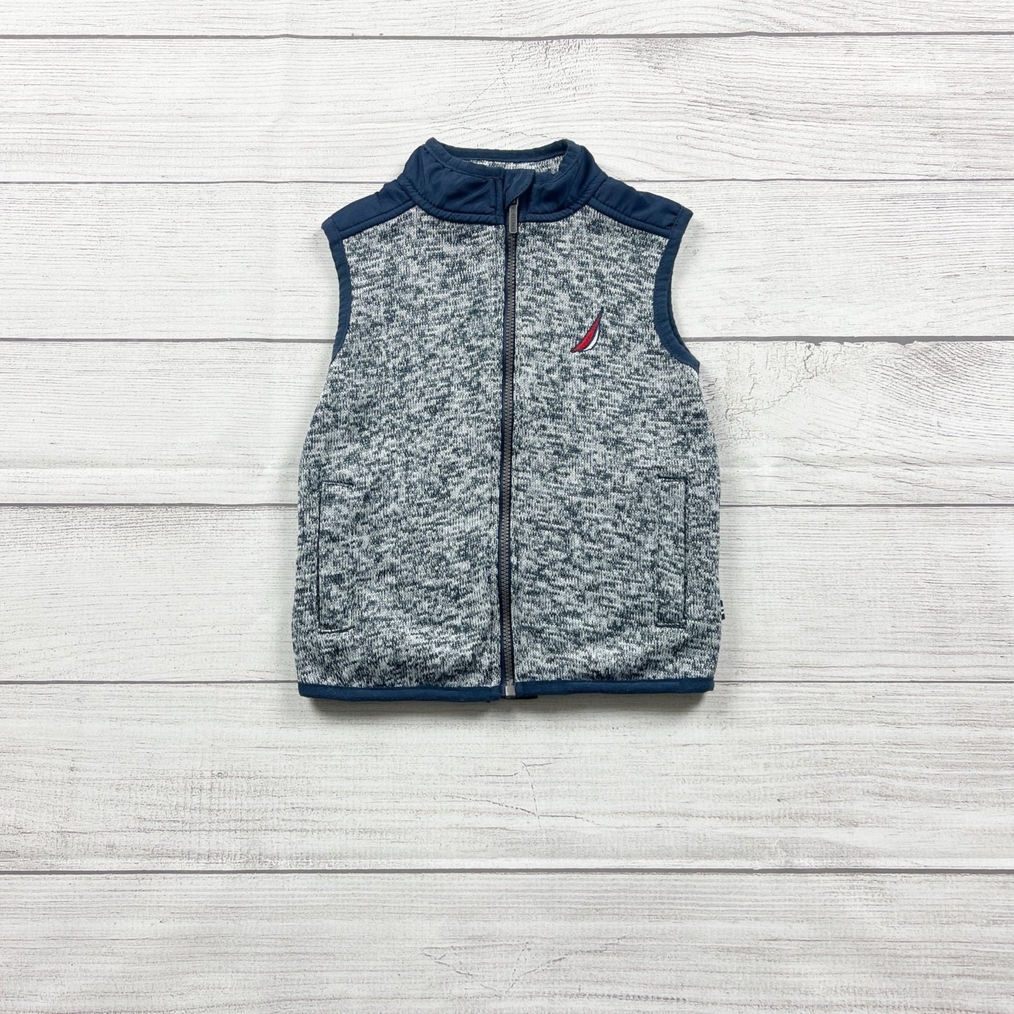 Nautica Baby Boys Fleece Vest Full Zip Warm Layer 18 Months