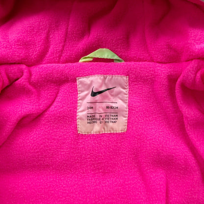 Nike Toddler Puffer Jacket Ombré Rainbow Hooded Coat Fleece Lined NWT 24 Months