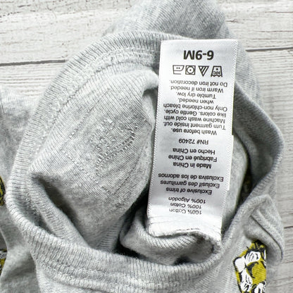 Rosie Pope Baby Footed Sleeper Pajamas Tiger Print Gray 6-9 Months