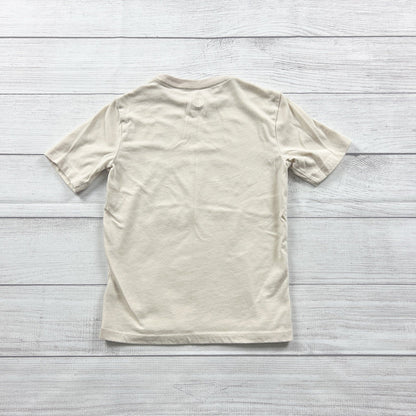 Wonder Nation T-Shirt Tan Party for Freedom Patriotic Graphic Tee S 6-7