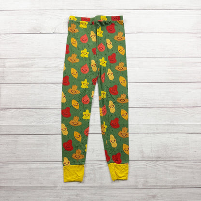 Kiki + Lulu Kids Fall Leaves Pajama Set Viscose Bamboo Blend 7-8