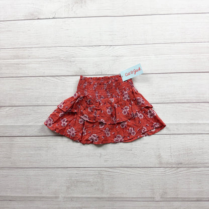 Cat & Jack Toddler Girls Floral Tiered Skirt Lightweight Elastic Waist NWT 2T