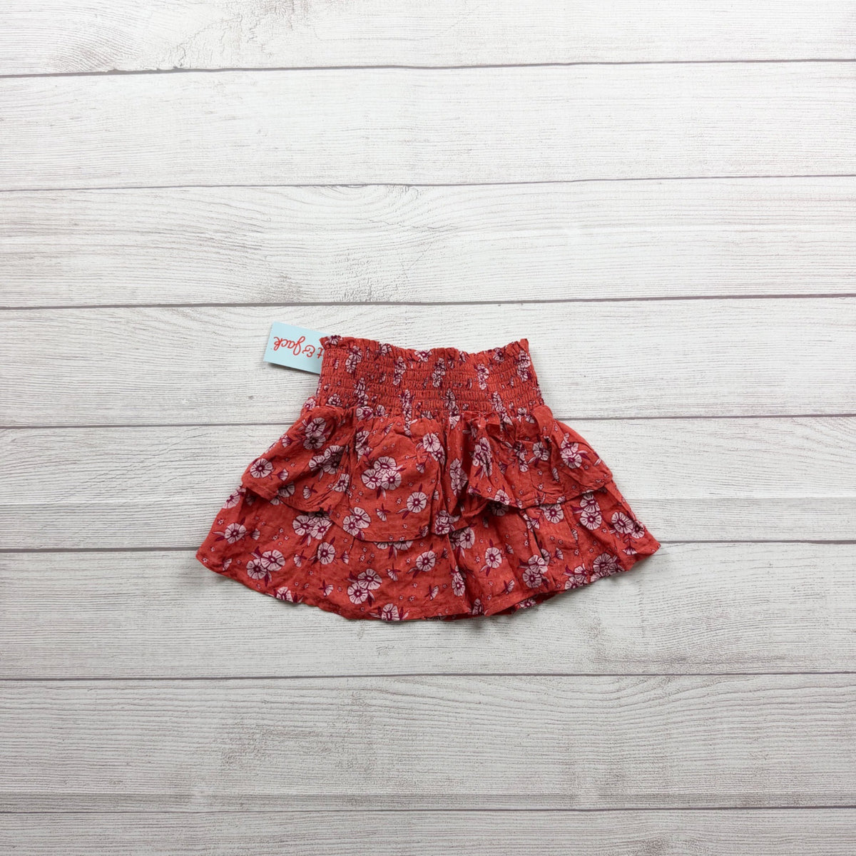 Cat & Jack Toddler Girls Floral Tiered Skirt Lightweight Elastic Waist NWT 2T