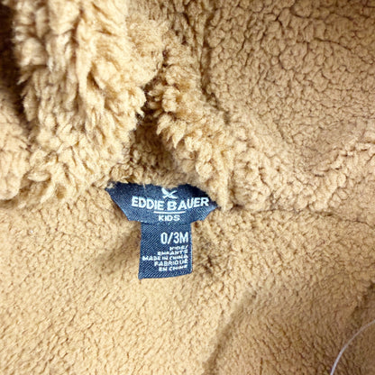 Eddie Bauer Bunting Hooded Corduroy Pram Snowsuit Sherpa Lined NWT 0-3 Months