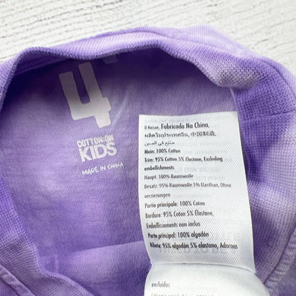 Cotton On Kids Purple Tie Dye Besties Graphic T-Shirt Short Sleeve 4
