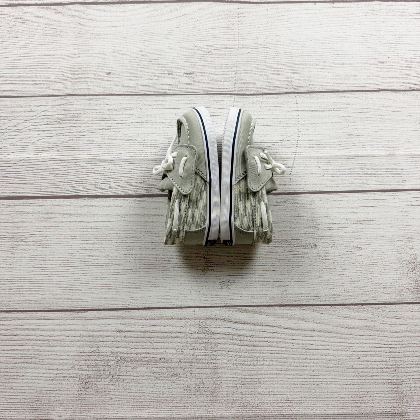 Sperry Baby Toddler Boys Memory Foam Grey Boat Shoes Casual Slip On Comfort US 4