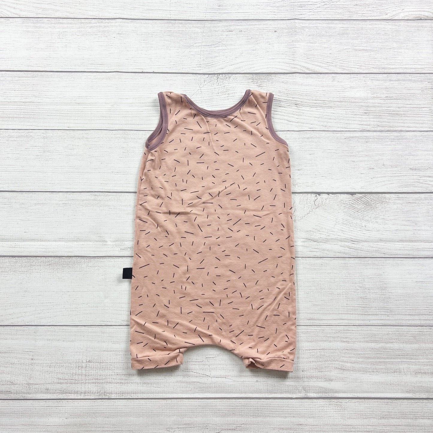 RAGS Toddler Romper “Donut Grow Up” Sleeveless One Piece Sprinkle Print 2T