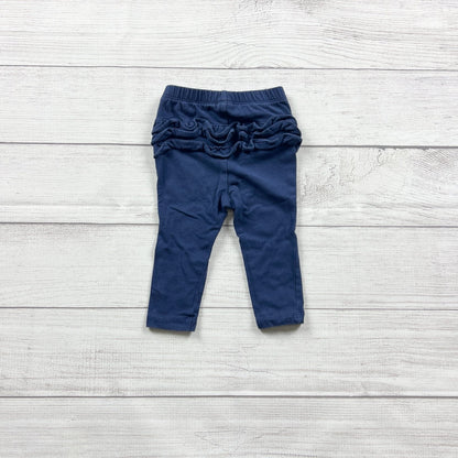 Old Navy Baby Girl Ruffle Butt Leggings Stretch Pants 6-12 Months