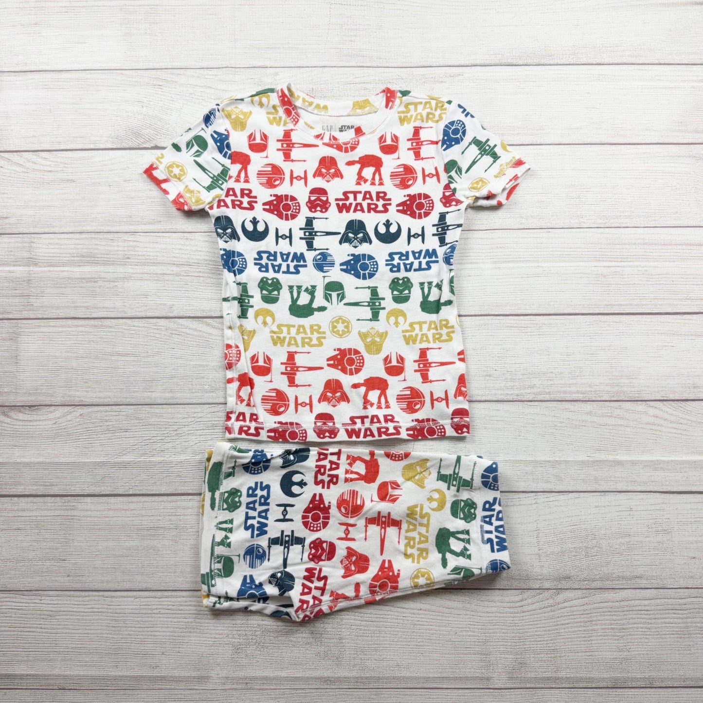 Gap Kids Star Wars Organic Cotton Pajama Set Multicolor Sleepwear 10