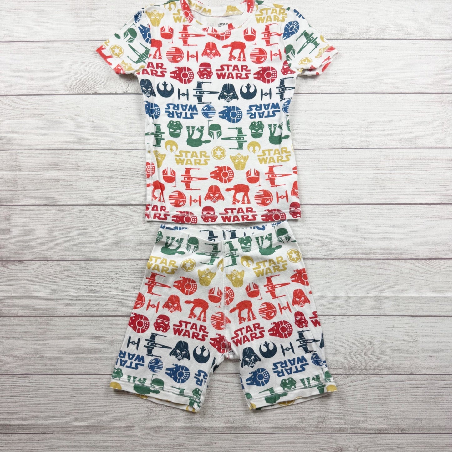Gap Kids Star Wars Organic Cotton Pajama Set Multicolor Sleepwear 10