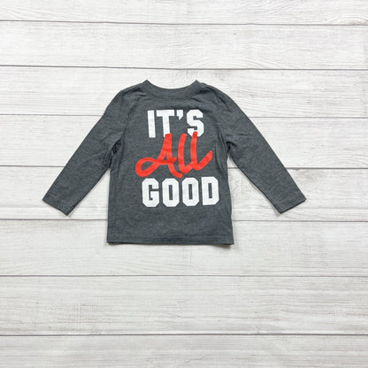 Old Navy Graphic Tee Toddler Boys Long Sleeve Shirt “It’s All Good” Top 2T