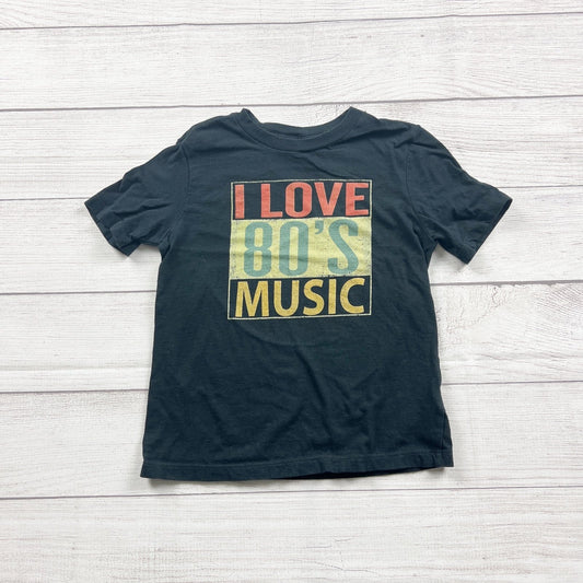 I Love 80s Music Graphic Black Short Sleeve T-Shirt XS