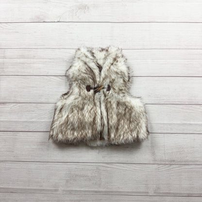 Max Studio Kids Faux Fur Sleeveless Toggle Vest 18-24 Months