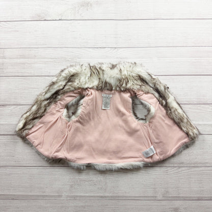 Max Studio Kids Faux Fur Sleeveless Toggle Vest 18-24 Months