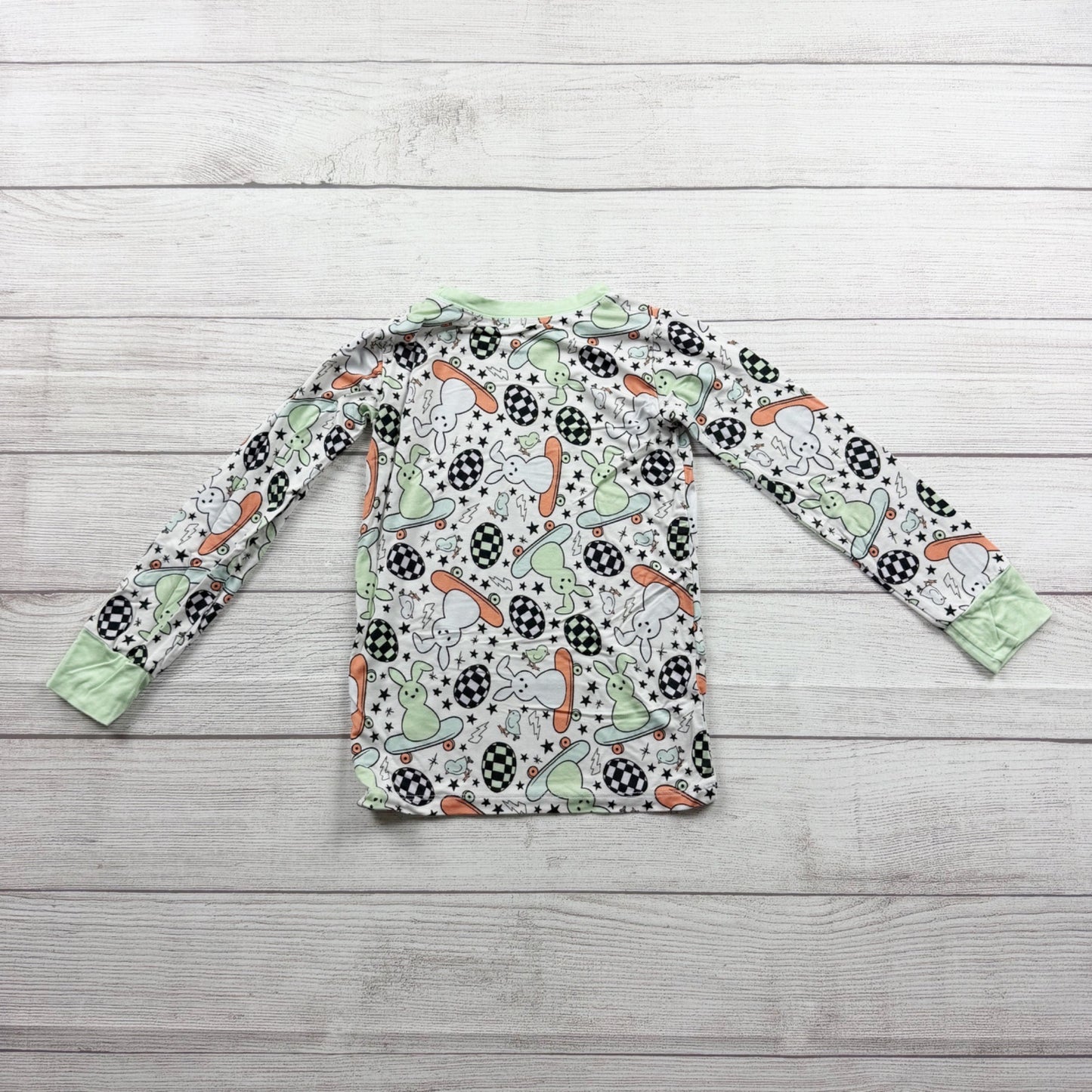 In My Jammers Pajama Set Bamboo Viscose Bunny Easter Egg Print 2-Piece 5T