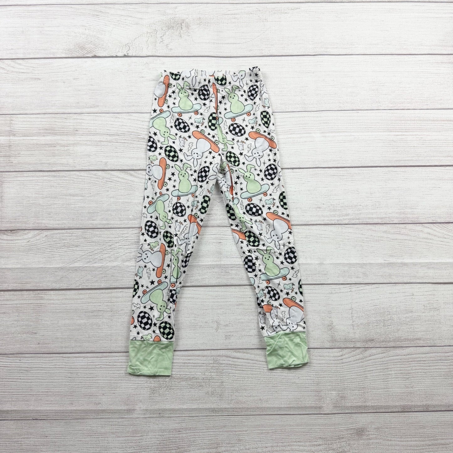 In My Jammers Pajama Set Bamboo Viscose Bunny Easter Egg Print 2-Piece 5T