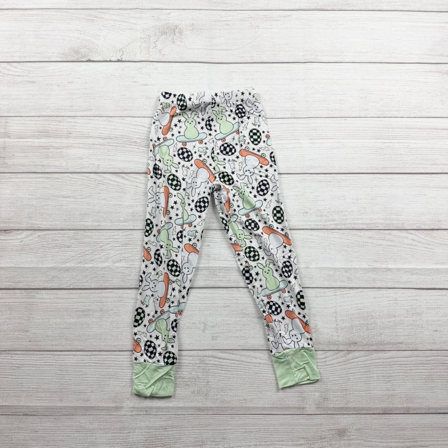 In My Jammers Pajama Set Bamboo Viscose Bunny Easter Egg Print 2-Piece 5T