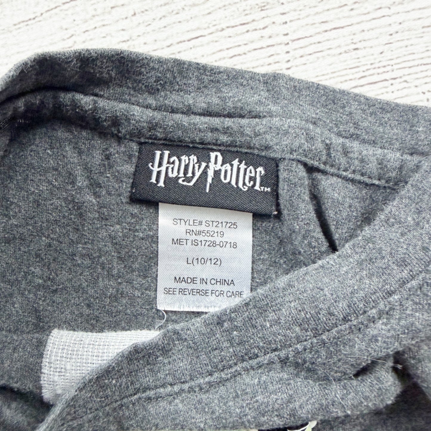 Harry Potter Girls Flip Sequin Lightning Bolt Shirt 10-12