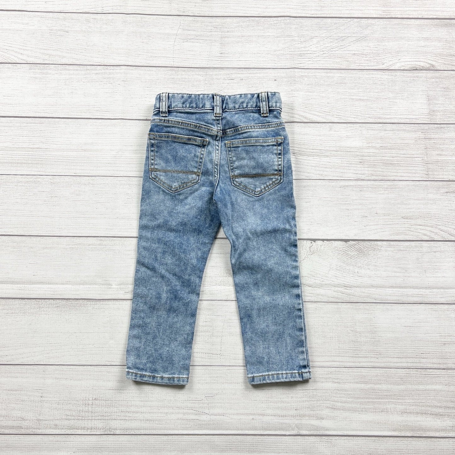 Cat & Jack Skinny Jeans Toddler Boys Light Wash Denim Super Stretch Pants 3T