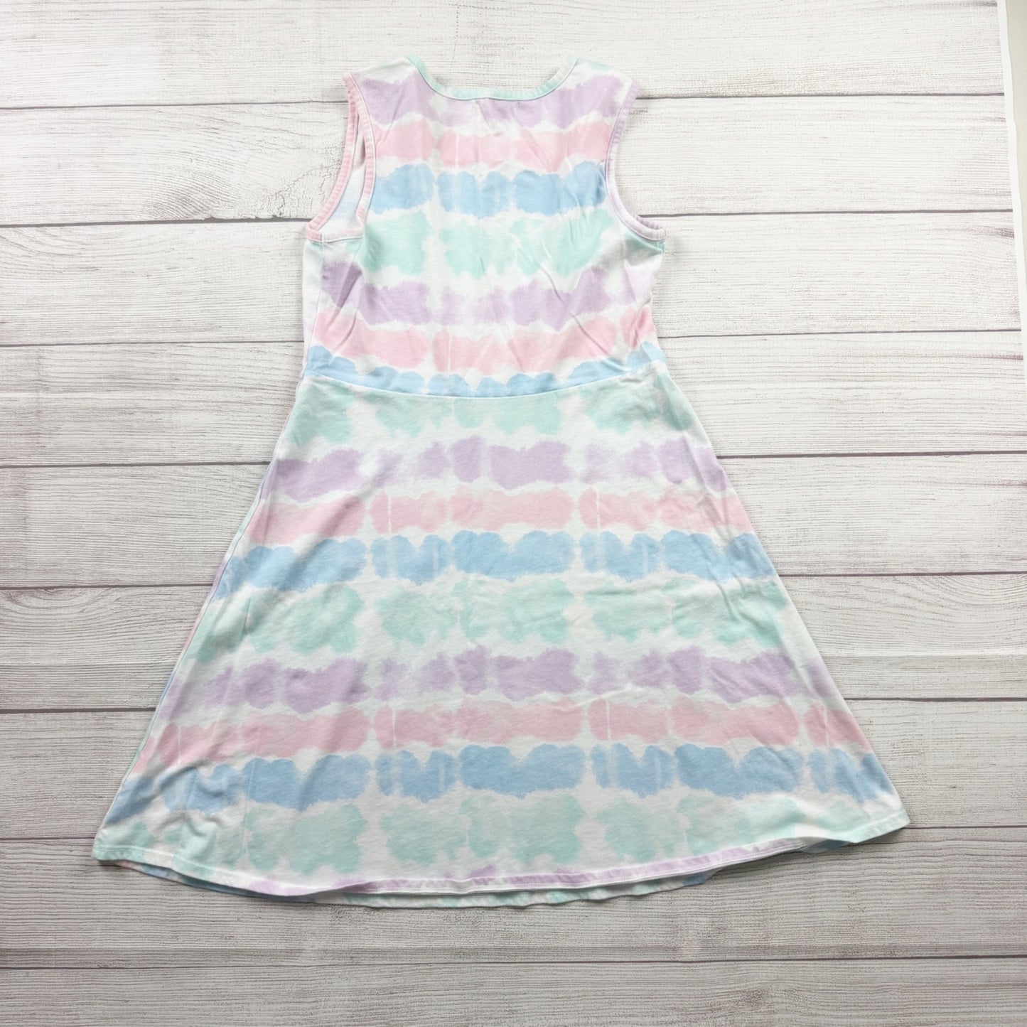 Wonder Nation Girls Dress Pastel Tie Dye Sleeveless Fit & Flare Summer XL 14-16