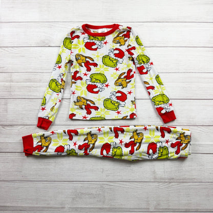 Dr. Seuss The Grinch Kids Pajama Set Holiday Max Character Print Sleepwear 6