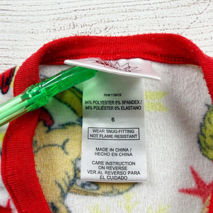 Dr. Seuss The Grinch Kids Pajama Set Holiday Max Character Print Sleepwear 6