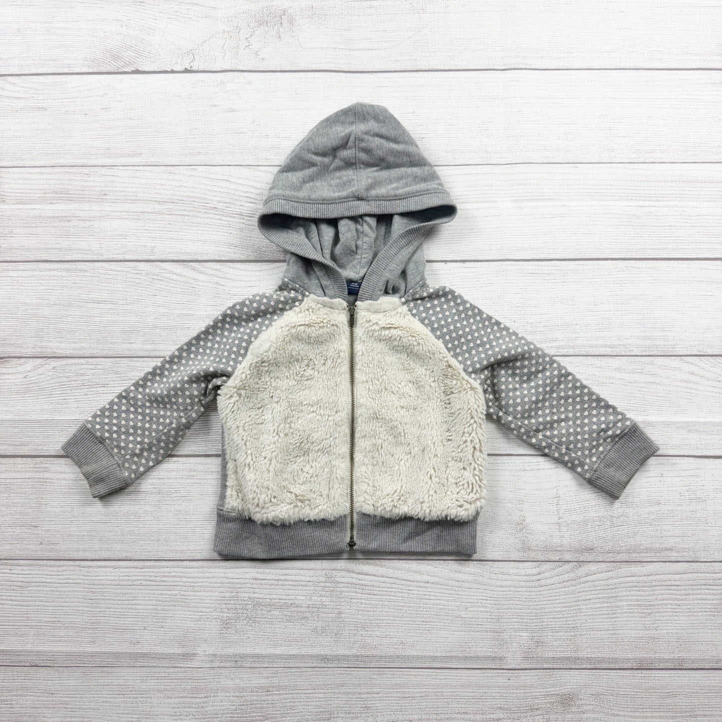 babyGap Gap Toddler Hoodie Sherpa Zip-Up Jacket 18-24 Months