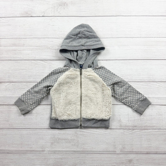 babyGap Gap Toddler Hoodie Sherpa Zip-Up Jacket 18-24 Months