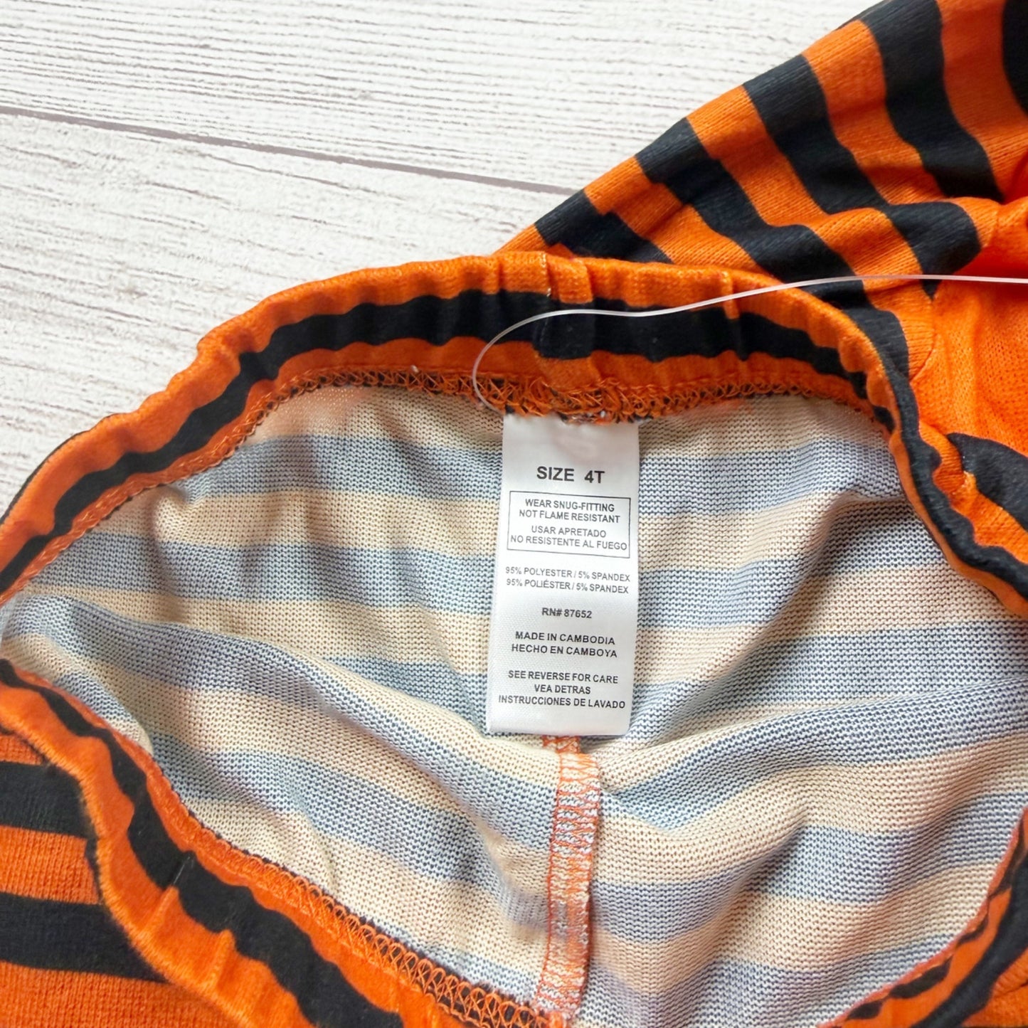 Bluey Toddler Halloween Pajama Set Snug Fit Striped Long Sleeves Pants NWT 4T