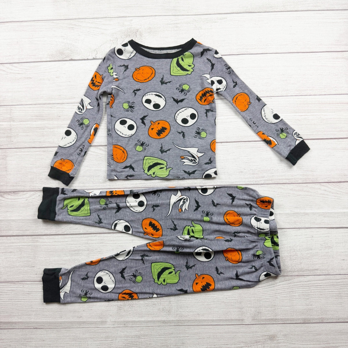 Disney Nightmare Before Christmas Halloween Kids Pajama Set Long Sleeve 6