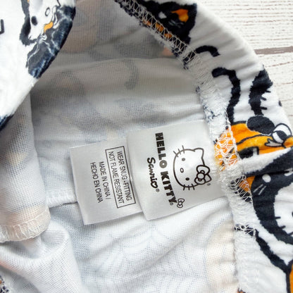 Hello Kitty Halloween Pajama Set Long Sleeve Pumpkin Cat Pattern NWT 3T