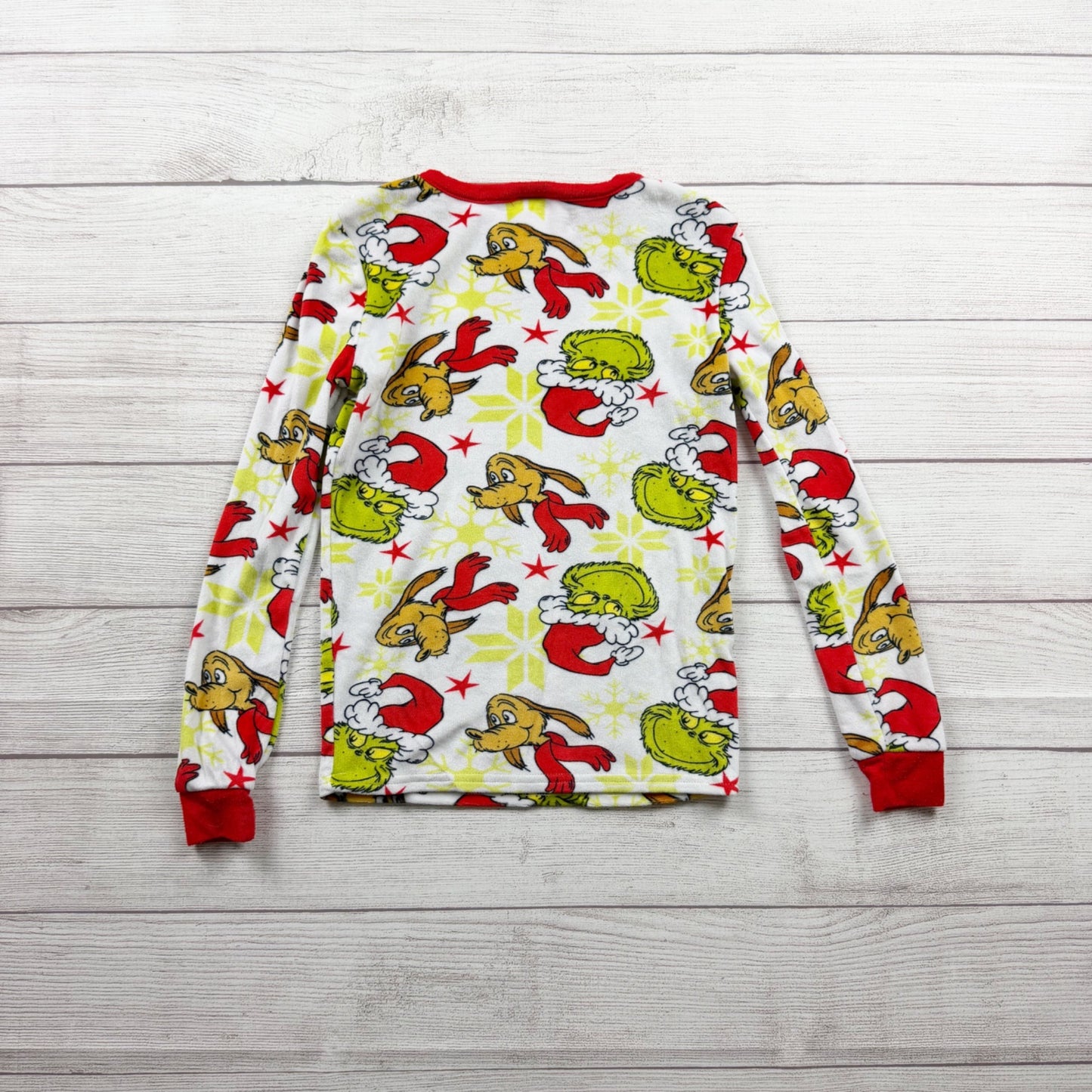 Dr. Seuss The Grinch Kids Pajama Set Red Green Max Festive Print 10