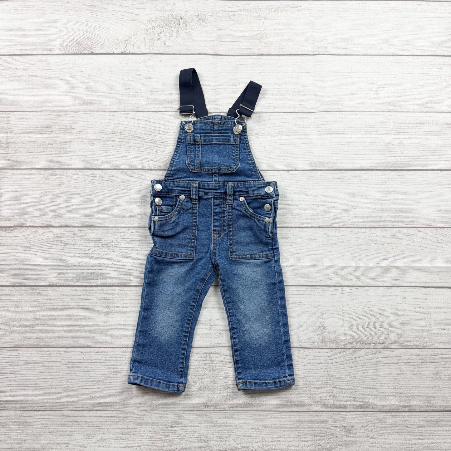 9-12M | Denim Overalls