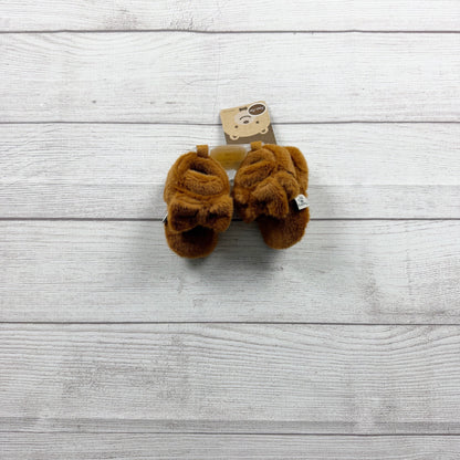 Bearpaw Baby Faux Fur Booties Brown Plush Slippers NWT 2 3-6 Months