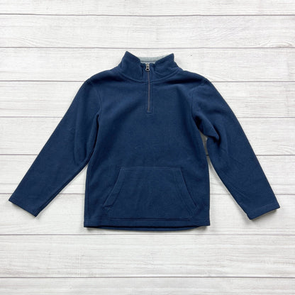 The Children’s Place Fleece Pullover Quarter Zip Sweater Kangaroo Pocket S 5-6