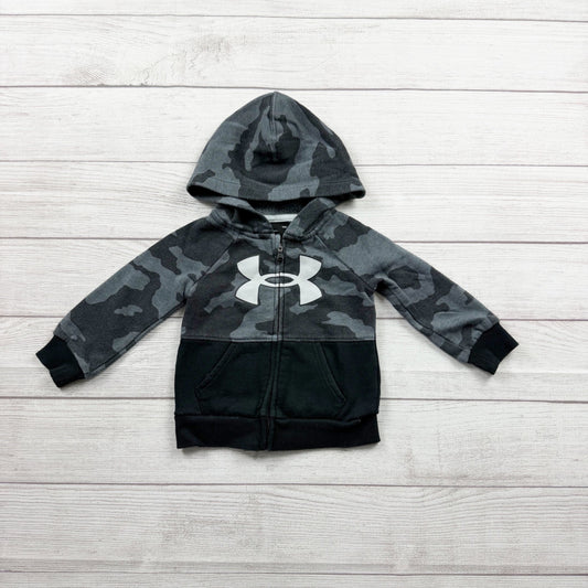 Under Armour Toddler Hoodie Camo Full Zip Sweatshirt UA Logo Jacket 9-12 Months