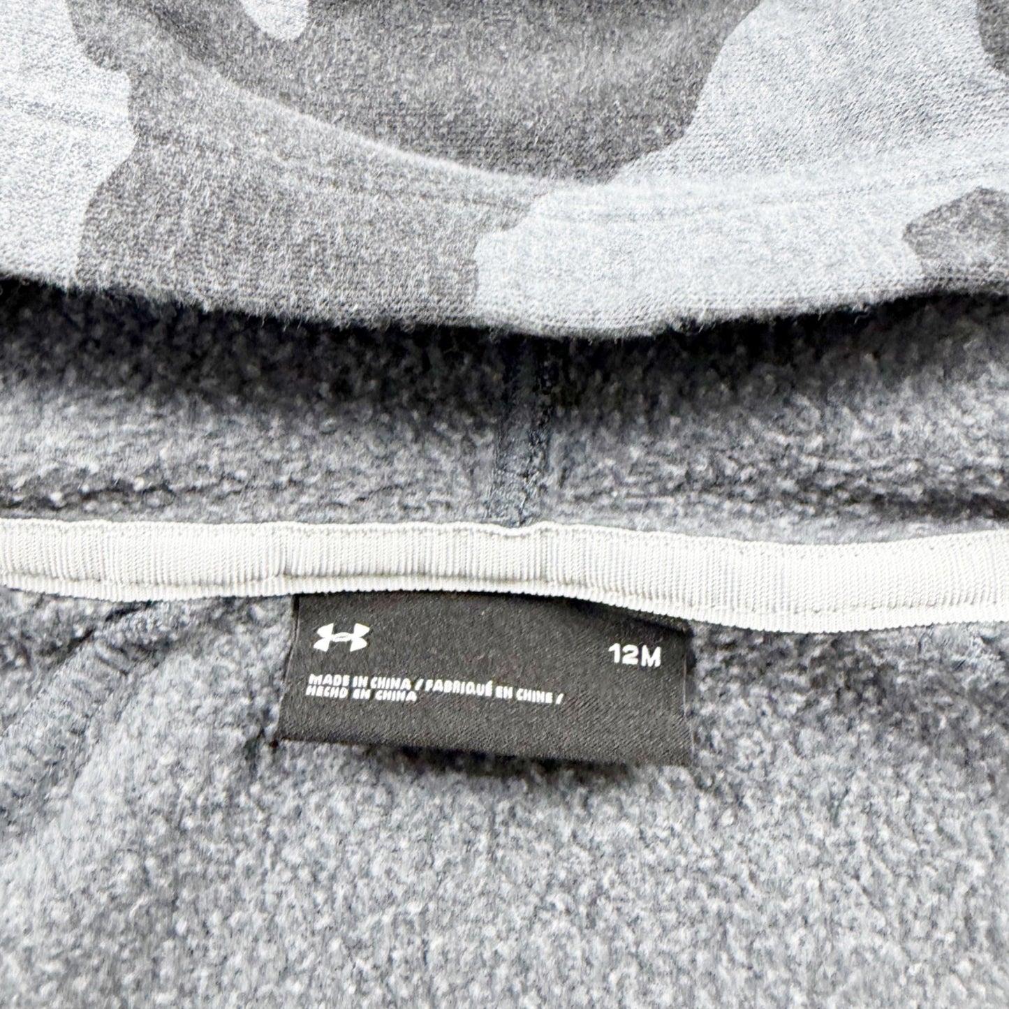 Under Armour Toddler Hoodie Camo Full Zip Sweatshirt UA Logo Jacket 9-12 Months